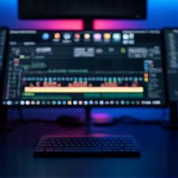 Computer screen showing video editing software, representing post-production editing